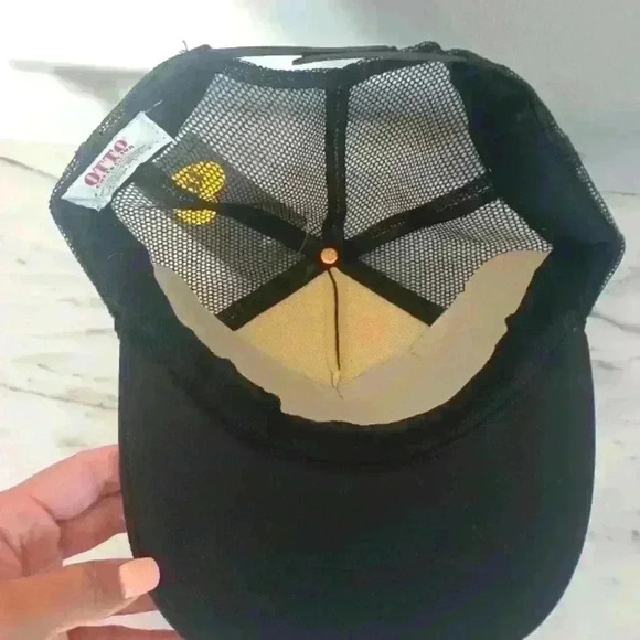 Mother Trucker Unisex Black & Gold Bow Down Witches Trucker Hat Halloween Cap - Picture 6 of 6